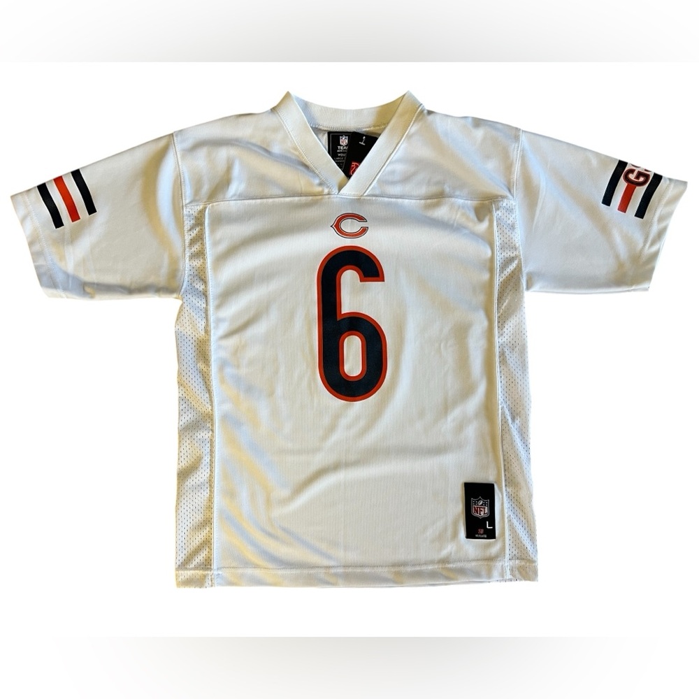 NWT NFL TEAM Chicago Bears Jay Cutler #6 Football Jersey Youth L  (14/16) White